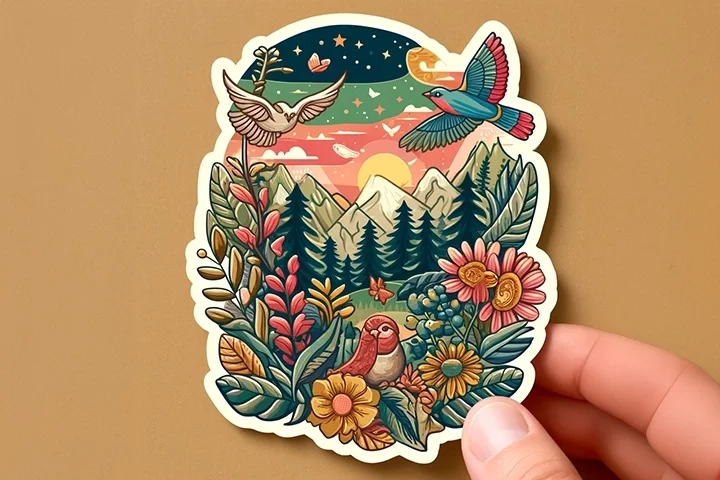 100DieCutStickers-1x3GlossybyMaverickLabel