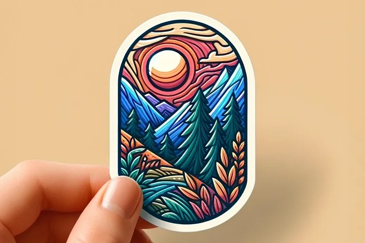 100DieCutStickers-1x4GlossybyMaverickLabel