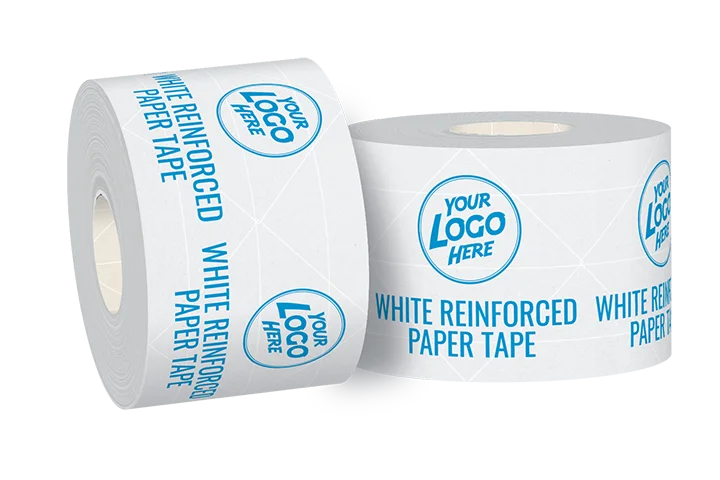 Custom packaging tape displaying a distinct logo, designed to elevate brand visibility and provide a personalized touch to your shipping materials.