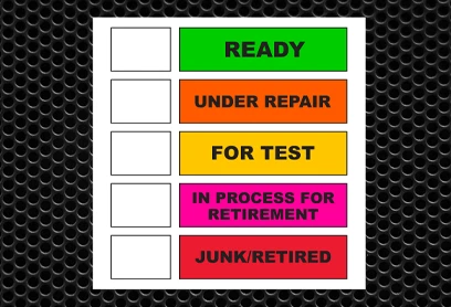 Blockout removable vinyl labels with bold colors used to conceal old labels or graphics